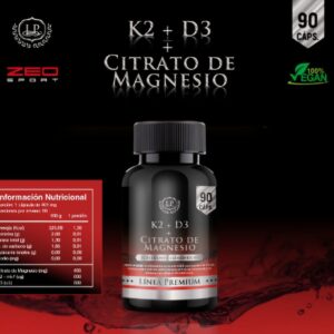 Vitamina k2 + D3 + Citrato de magnesio: